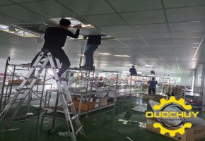  ĐIỆN LẠNH QUỐC HUY - THI CÔNG HỆ THỐNG MÁY LẠNH ÂM TRẦN LG CHO NHÀ MÁY TẠI KCN CHÂU ĐỨC